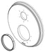 Brizo Invari RP101156GL Thermostatic Valve with 6-Function Diverter Escutcheon and Seal