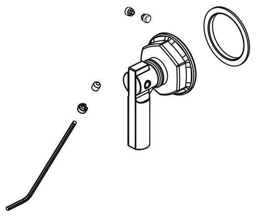 Brizo Essential Shower RP101159BL Slide Bar Shower Arm Handle Assembly