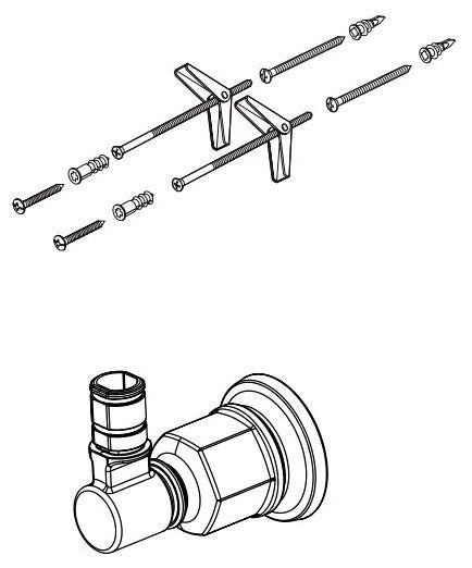 Brizo Invari RP101165GL Slide Bar Mounting Bracket and Hardware