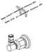 Brizo Invari RP101165GL Slide Bar Mounting Bracket and Hardware