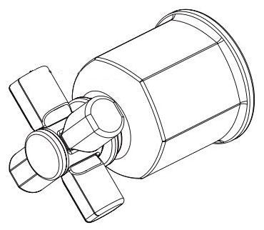 Brizo Invari RP101178PN PB Int Valve Diverter Handle - Cross