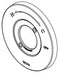 Delta Becker RP101205BL Monitor 14S T/S Escutcheon