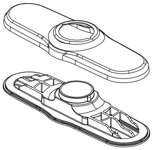 Peerless Elmhurst RP101336 Escutcheon & Baseplate