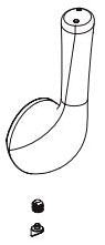 Delta Kayra RP101387 Handle, Set Screw and Button