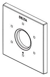 Delta Trillian RP101467KSPR Escutcheon and Mounting Gasket