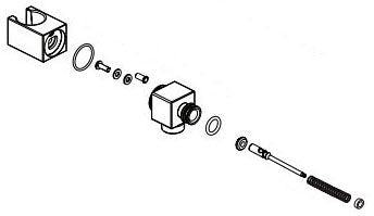 Delta Trillian RP101470KSPR Hand Shower Nest Assembly