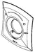 Delta Pierce RP101476CZ Escutcheon with Seal