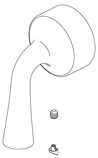 Delta Kayra RP101548BL Handle, Set Screw and Button