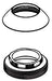 Delta Nicoli RP101550CZ Bonnet Nut and Cap