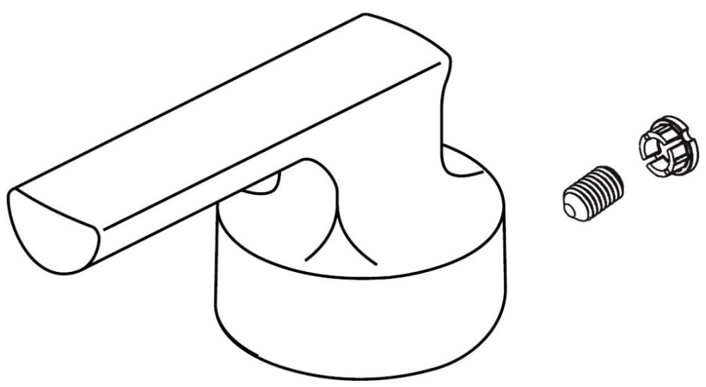 Brizo Frank Lloyd Wright RP101565PN Lever Handle, Button & Screw