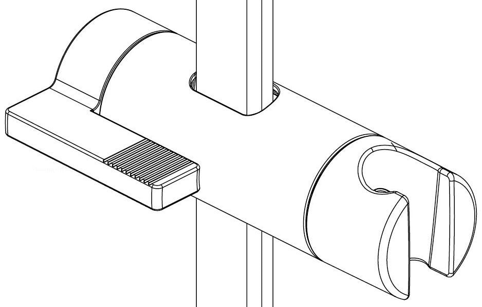 Brizo Kintsu RP101581PC Slide Bar Handshower Holder