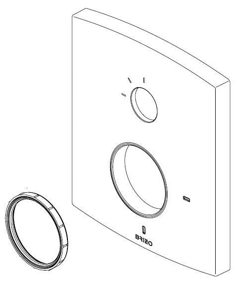 Brizo Kintsu RP101608NK Escutcheon - Pres Bal Integrated 3F