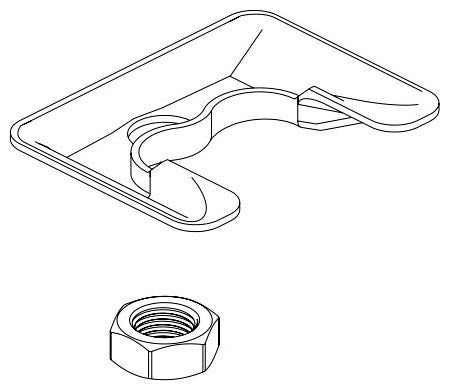 Brizo RP101611 Mounting Bracket and Nut