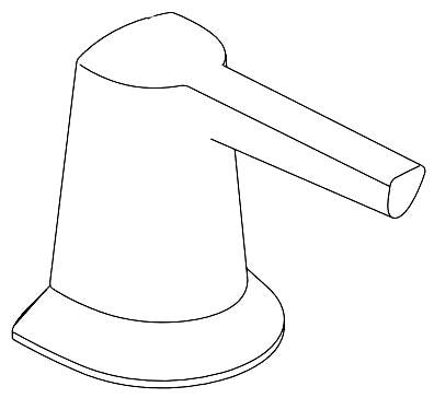 Delta Galeon RP101730BL 2H Widespread Lav Handle Kit