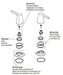 Delta Galeon RP101749BL Roman Tub Handle Kit