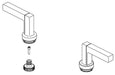 Brizo Frank Lloyd Wright RP101835PNTK Handle Kit - Lever Handles