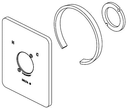 Delta Modern RP101848 Escutcheon