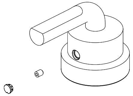 Brizo Litze RP101874GL Pressure Balance Integrated Valve Handle - Wire