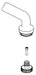 Brizo Allaria RP101987BL Handle Kit-Twist Lever - Free Standing Tub Filler