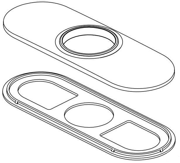 Delta Tetra RP102033CZPR Escutcheon