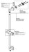 Brizo Allaria RP102034BL Slide Bar Assembly