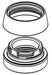 Peerless Flute RP102102 Cap, bonnet nut & O-ring