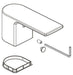 Peerless Xander RP102114 Handle, set screw, button, lining