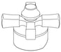 Delta Dorval RP102152BL Cross handle kit