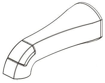 Delta Arcadia RP102177BL Tub Spout - Diverter