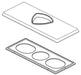Delta Zura RP102199BL Escutcheon and Gasket