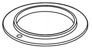 Delta Cassidy RP102238 Gasket - Gray & Black