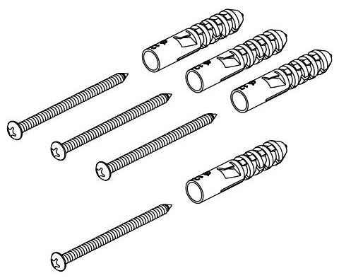 Delta Universal Showering Components RP103001 3.25” Wall Bracket Screw