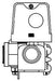 Delta Universal Showering Components: Drain Valve - Motorized 1", 240/480V