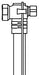 Delta Universal Showering Components RP103079 8” Glass Ga 5/8” x 8”