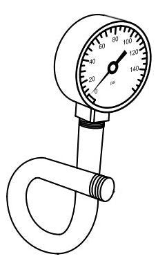 Delta Universal Showering Components RP103239 Pressure Gage