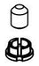 Delta Tetra RP103299BL Set Screw & Cover