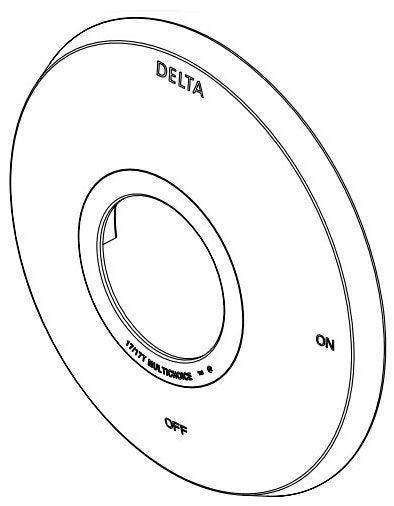 Delta Tetra RP103302BL Escutcheon & Gasket