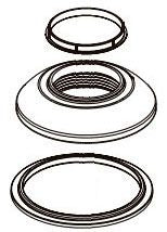 Delta Foundations RP103448 Glide ring, handle base, base plate