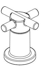 Delta Nicoli RP103456CS Two Metal Lever Handle Kit
