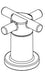 Delta Nicoli RP103456CS Two Metal Lever Handle Kit
