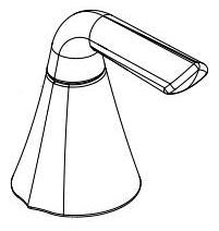 Delta Eldren RP103571PC Two Metal Lever Handle Kit