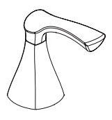 Delta Sandover RP103688PC Handle Assembly