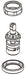 Peerless Parkwood RP103803 Bonnet, Adapter & Cartridge - Hot Side