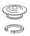 Brizo RP24538 Handle Button - Metal