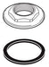 Brizo RSVP RP46408 Mounting Flange with Gasket