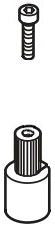 Brizo RSVP RP46409 Screw and Valve Stem Adapter