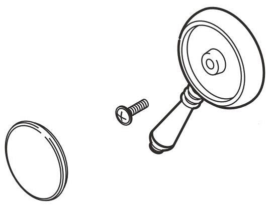 Brizo Traditional RP49092PN Single Metal Lever Handle Kit - Temperature