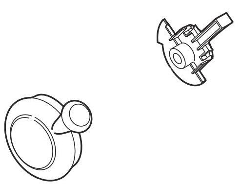 Delta Lewiston:RP49637SS Temperature Knob & Cover - T17 Series