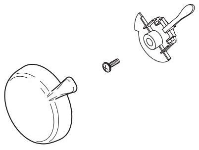 Delta Lahara RP51307CZ Temperature Knob & Cover - 17 Series