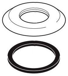 Delta Lahara RP51628CZ Handle Base w/ Gasket - Roman Tub
